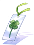 Four Leaf Clover Bookmark