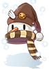 Costume Snownow Hat