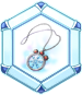 Printed Snow Flower Pendant