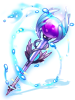 Patent Blue Crystal Staff