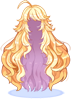 Costume Wild Long Hair (Yellow)