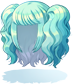 Costume Electric Two Sides Up Hair