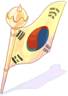 Golden Korean Flag