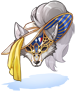 Costume Wolf Masquerade(White)
