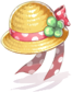 Costume Ribbon Straw Hat