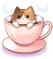 Costume Cat Coffee Cup