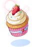 Strawberry Cream Cupcake