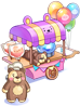 Costume Bear Candy Cart