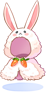 Costume Fluffy Rabbit Cape