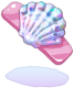 Seashell hairpin