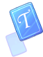 Blue T Card