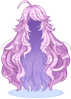 Costume Wild Long Hair (Purple)