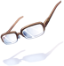 Costume Half Rim Glasses