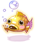 Gold Fish Head Hat