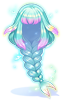 Costume Fishbone Hair