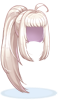 Costume Ponytail Hair (White)