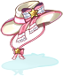 Costume Lolita Ten Gallon Hat