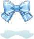 Costume Blue Frill Ribbon