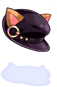 Costume Black Cat Ears Beret