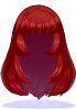 Costume Straight Long (Red)