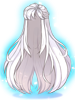 Costume White Snake Demon Wig