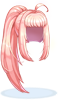 Costume Ponytail Hair (Pink)
