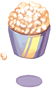 Costume Disposable Popcorn Hat