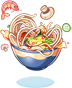 Costume Wavy Noodles