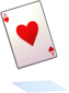 Costume Heart Card in Mouth