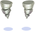 Costume Roll Twin(White)