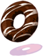 Costume Choco Donut in Mouth