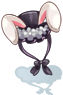 Costume Bunny Ribbon Hat