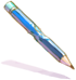 Costume Pencil in Mouth (Blue)