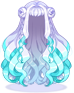 Costume Rose Wave (Silver Blue)