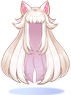 Costume White Cat Ear Wig