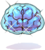Costume Blue Brain Hat