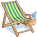 Costume Green Sunbed