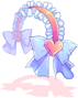 Costume Heart Ribbon Hairband