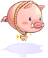 Costume Money Pig Mask