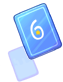 Number 6 Card