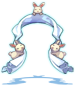 Costume Three Rabbits Ribbon