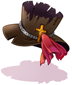 Costume Black Evil Druid Hat