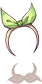 Costume Green Ribbon