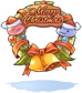 Costume Christmas Wreath