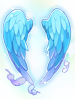 Costume Brilliant Blue Angel Wings