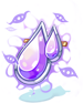 Engraved Waterdrop Brooch