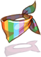 Costume Rainbow Scarf