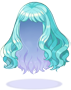 Costume Fluffy Semi-Long Hair(Turquoise)