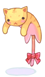 Costume Drooping Yellow Cat
