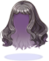 Costume Fluffy Semi-Long Hair(Jet Black)